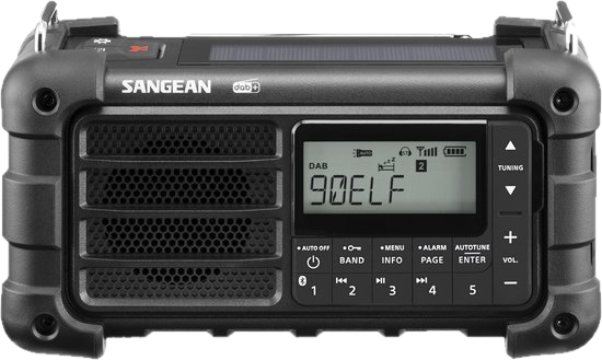 Sangean MMR-99 DAB+ noodradio met zonnepaneel en dynamo
