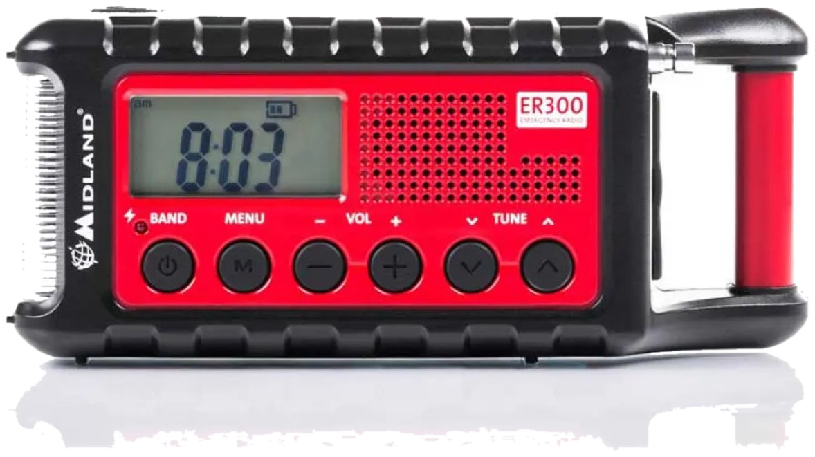 Midland ER300 survival noodradio met handdynamo en zaklamp