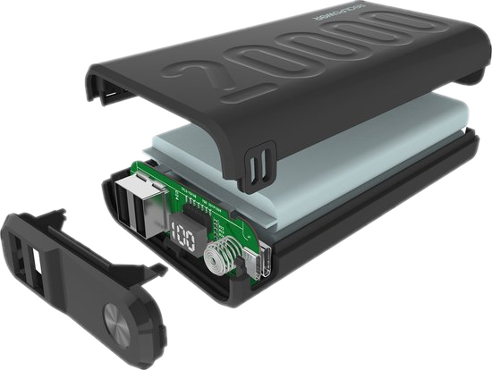 RealPower PB-20000PD powerbank – LED-display batterijstatus