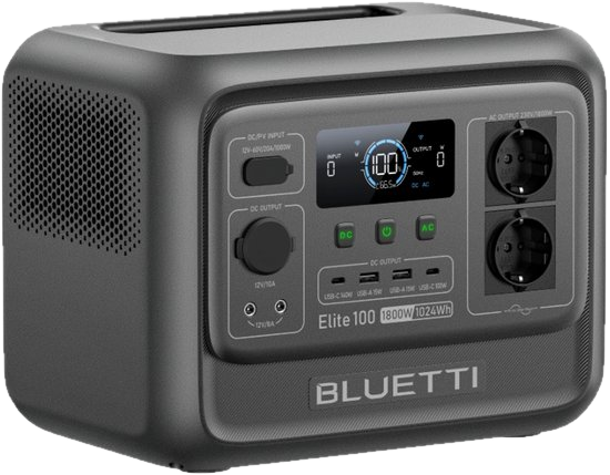Bluetti Elite 100 V2 powerstation met UPS voor thuisback-up bij stroomuitval