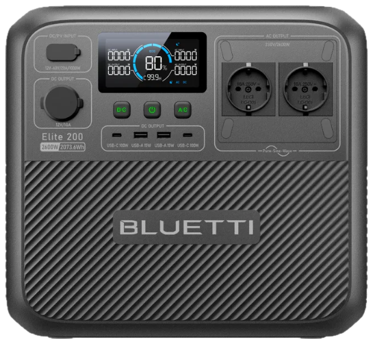 Bluetti Elite 200 V2 powerstation van 2073 Wh voor noodstroom in het hele huis