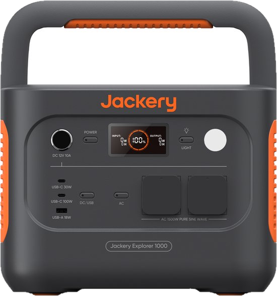 Jackery Explorer 1000 V2 draagbaar powerstation voor noodstroom