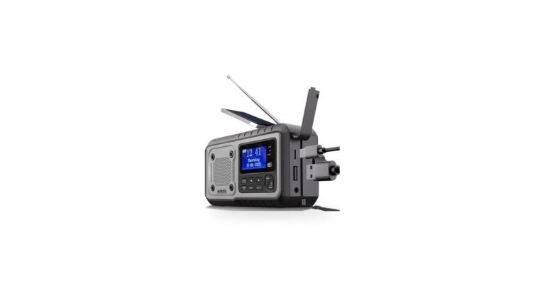 Nince Noodradio DAB+ noodradio met zonnepaneel, handslinger en powerbank