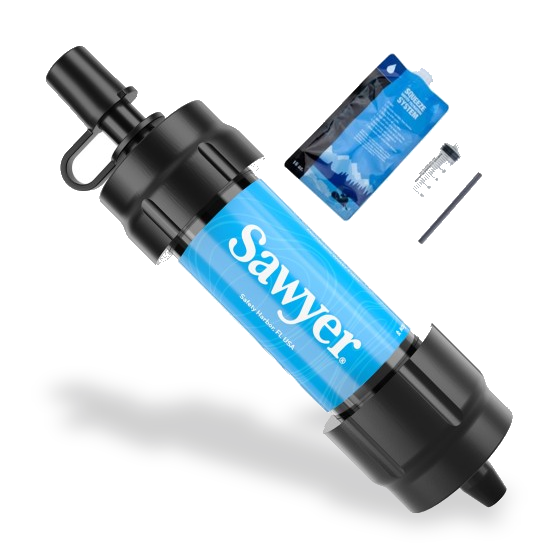 Sawyer Mini review: waterfilter met spuitzak, reinigingsspuit en rietje